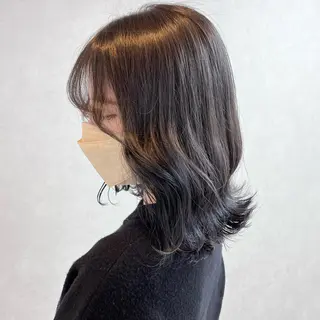 ミディアム カラー TriumpH天王寺店【ミルボンAujua認定サロン】所属・SAKI🐈‍⬛【 HAPPY届けます】のヘアスタイル
