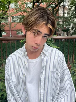 ショート パーマ メンズ アイブロウ CEINE【セーヌ】 三軒茶屋のヘアスタイル