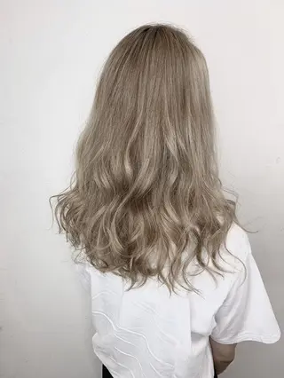 セミロング カラー パーマ SOURCE 天王寺のヘアスタイル