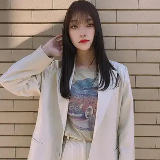 ミディアム カラー ヘアアレンジ 韓国/髪質改善💘 櫻井かれんのヘアスタイル