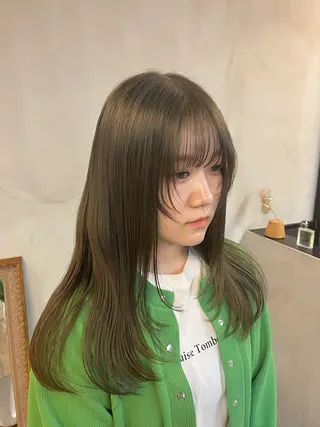 ロング カラー miyu /レイヤー/ブリーチのヘアスタイル