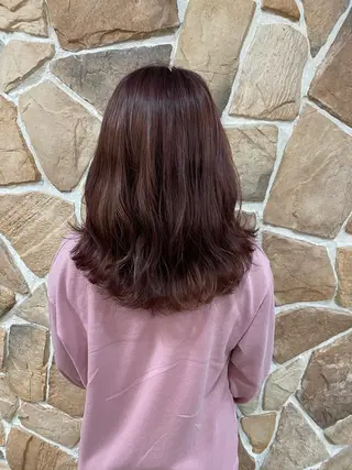 セミロング カラー パーマ ヘアアレンジ ami by Absolute所属・🐠店長 二田直人🐠のヘアスタイル