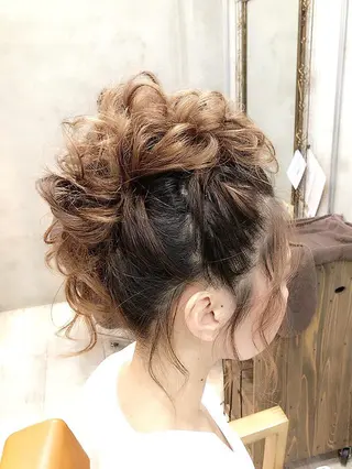 セミロング まつパ・ヘアセット ♡Chinami♡のマツエク・マツパデザイン