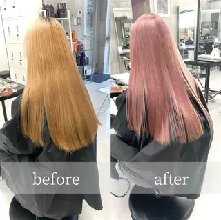 ロング ハイトーン×エクステ 💞くるみのヘアスタイル