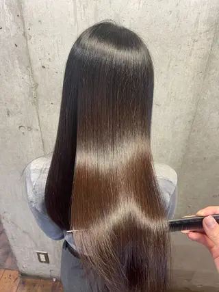 セミロング 髪質改善/縮毛矯正/ 艶カラーASAYAのヘアスタイル