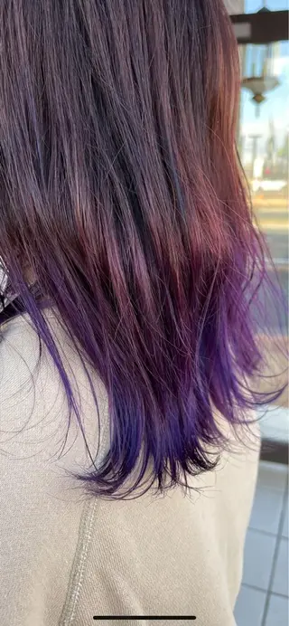 セミロング 曲がる縮毛矯正◎高岡 ブリーチ後でも縮毛◎のヘアスタイル