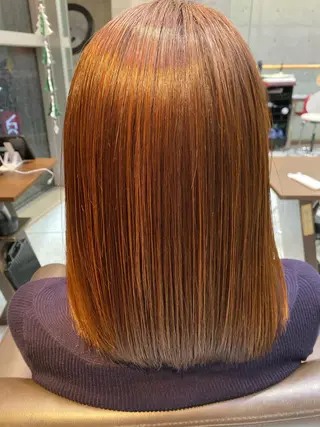 ミディアム カラー 大栗 佑也  髪質改善のヘアスタイル