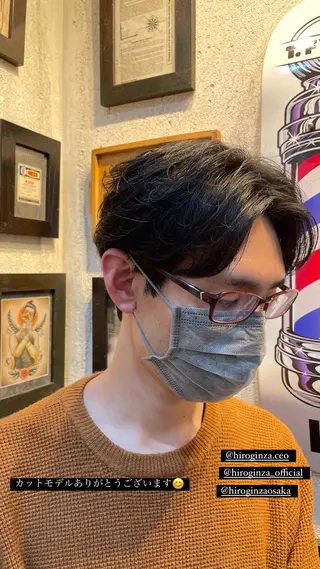 ミディアム ヒロ銀座大阪店 💈ナオヤ💈のヘアスタイル
