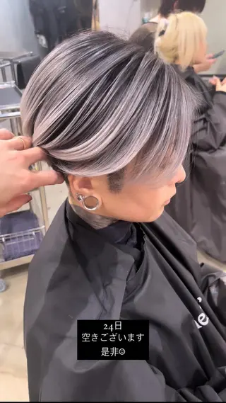 カラー メンズ 池袋シャドールーツ /バレイヤージュ戸田のヘアスタイル