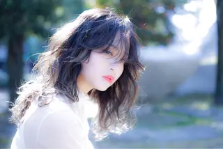 ミディアム 永田 崇のヘアスタイル