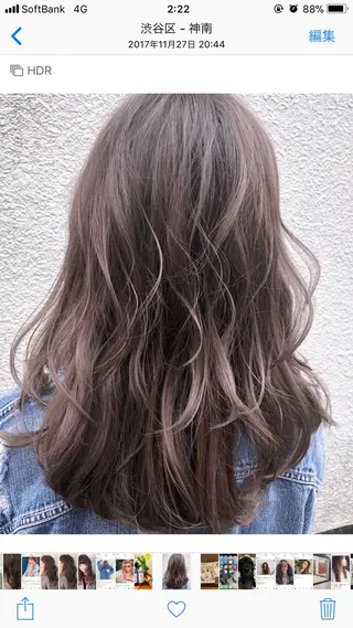 セミロング コールネックスザサロン所属・白髪ぼかし×デザイン 🕊️🫧ホウジョウのヘアスタイル