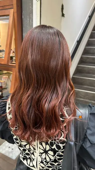 ミディアム カラー silk🕯 hikaruのヘアスタイル