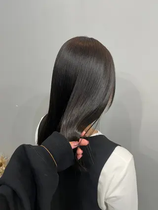 ミディアム カラー 🎀透明感ブリーチ カラー🎀ミズキのヘアスタイル