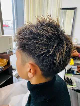 ショート カラー メンズ 阿久津 泰幸のヘアスタイル