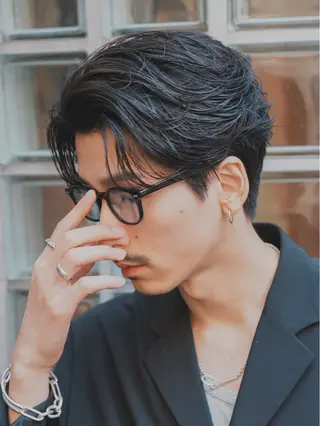 ショート パーマ メンズ 松井 生のヘアスタイル