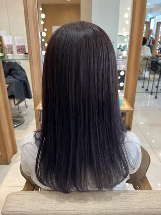 セミロング カラー なつな/ 透明感カラーのヘアスタイル