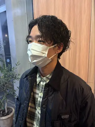 パーマ メンズ しみず さくら🌸のヘアスタイル