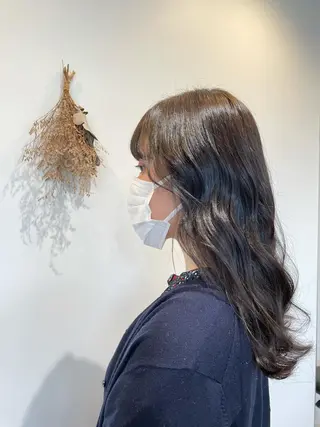 ロング カラー 北本 まどかのヘアスタイル