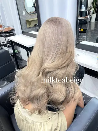 セミロング カラー エクステ🩵ブリーチ 韓国ヘア🩵KAEのヘアスタイル