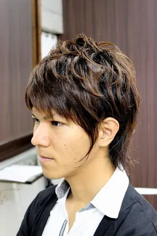 ショート カラー パーマ メンズ 村上 貴徳のヘアスタイル