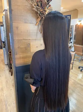 ロング パーマ 特殊カラー特化 ✂️SHIAN フジのヘアスタイル