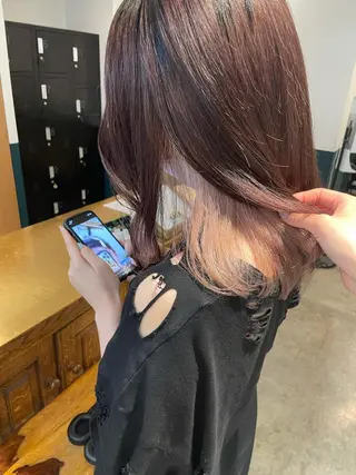 ミディアム 【sim】 mizuのヘアスタイル