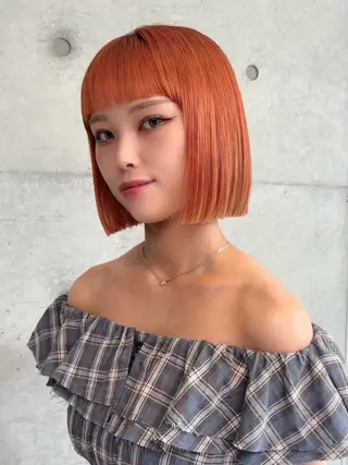 ミディアム まいか🤎髪質改善 ミルクティーボブ🎀のヘアスタイル