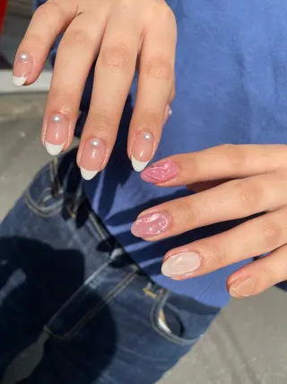 ロング カラー ヘアアレンジ キッズ ネイル マツエク・マツパ アイブロウ 福田 加奈のネイルデザイン