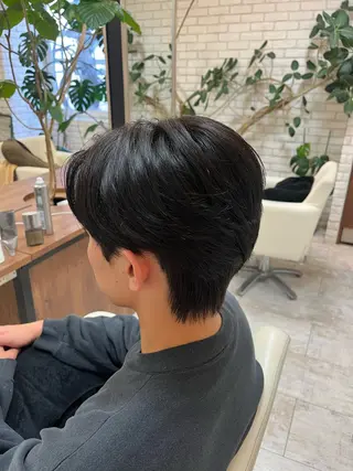 ショート カラー パーマ メンズ 0円カットモデル募集 /瀧澤 陽奈 ☾ᐝのヘアスタイル