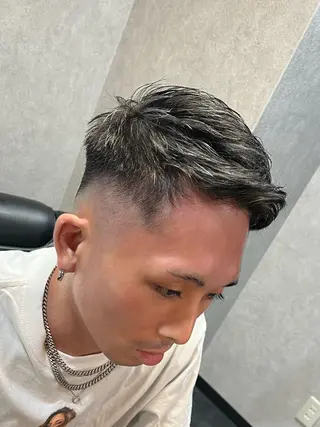 ショート CuMARi所属・予約の95%パーマ 🌈men's専門店のヘアスタイル