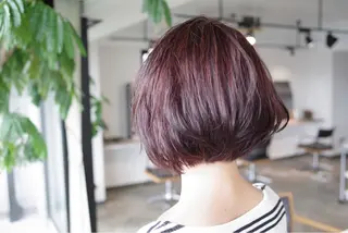 ショート カラー ハイトーン/レイヤー /ケアブリーチ石川治のヘアスタイル