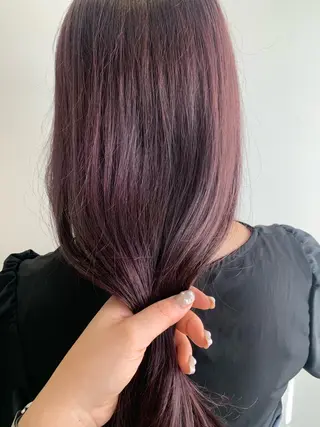 ロング カラー 韓国×巻ける髪質改善 💍maki💍のヘアスタイル