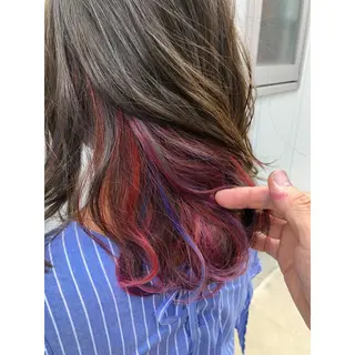 セミロング カラー パーソナルカラー診断 できます　木曽　主博のヘアスタイル