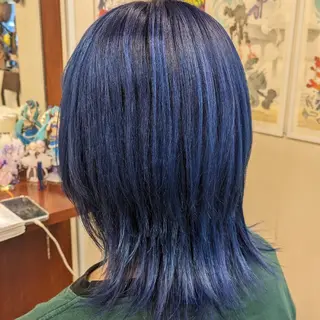 ミディアム カラー fuwat所属・秋葉原でカラーする なら🐉ちぇーたんのヘアスタイル