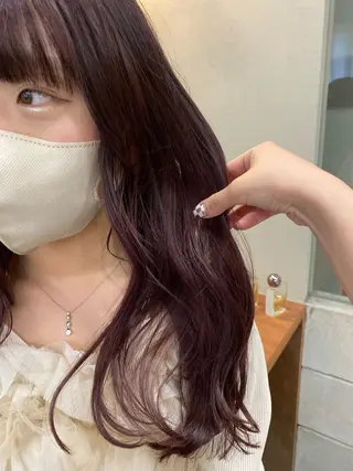 ロング カラー NIKO/名古屋/ 伏見/花屋併設のヘアスタイル
