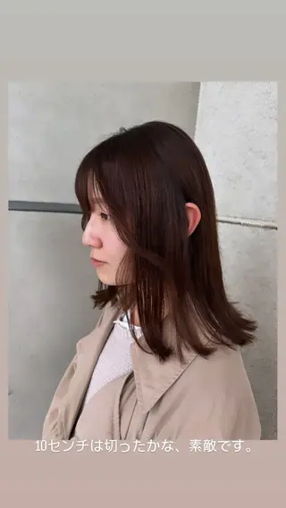 ミディアム カラー 椎葉 祐也のヘアスタイル