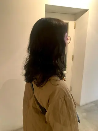 ミディアム カラー パーマ メンズ room3小出 奈央子のヘアスタイル