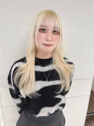 ロング カラー りおな/エクステ /ミルクティーカラーのヘアスタイル