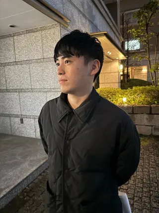 ショート パーマ メンズ サロンドミルク 原宿のヘアスタイル