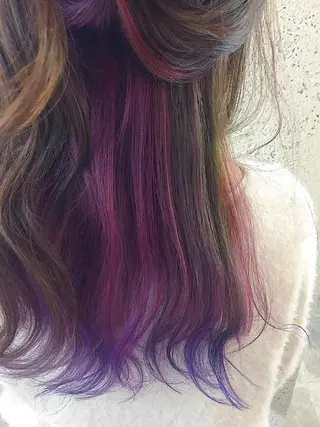 セミロング カラー パーマ ヘアアレンジ ✨ハイクオリティ✨ 山本香也のヘアスタイル