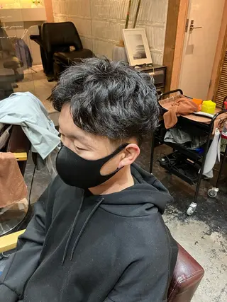 パーマ メンズ メンズ特化/パーマ/ フェードWATARUのヘアスタイル