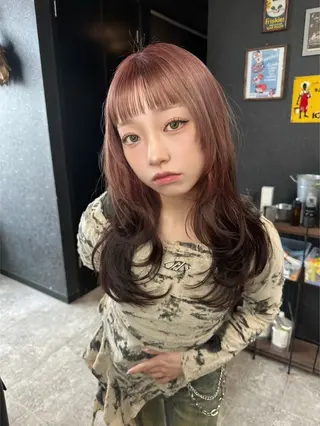 セミロング カラー coco ハルヒのヘアスタイル