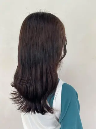 ロング カラー 前田 美桜のヘアスタイル