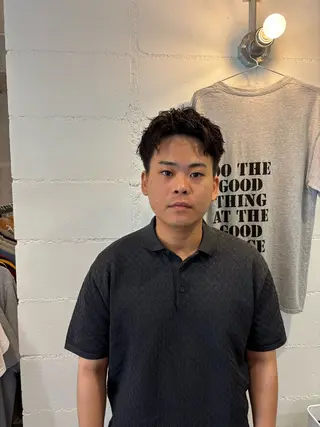 パーマ メンズ 川端 隼平のヘアスタイル