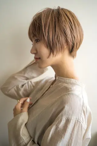 ショート KAZUKI新宿 カット　パーマのヘアスタイル