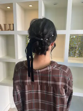 ロング ヘアアレンジ alu所属・マキノ キョウカのヘアスタイル