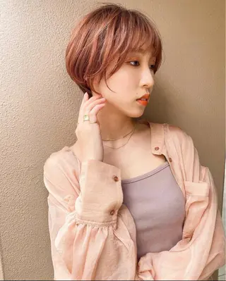 ショート カラー 🌼デザインカット✨ アズサ🌼のヘアスタイル