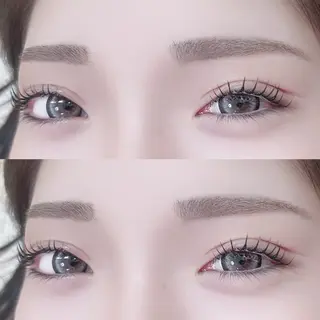 マツエク・マツパ 根本立上げマツパ/べ ージュ系/nanaのマツエク・マツパデザイン