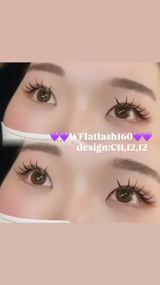 マツエク・マツパ shucre太田川 hisanaのマツエク・マツパデザイン