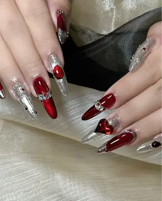 ロング 長さだし専門店 ROKANAILのネイルデザイン